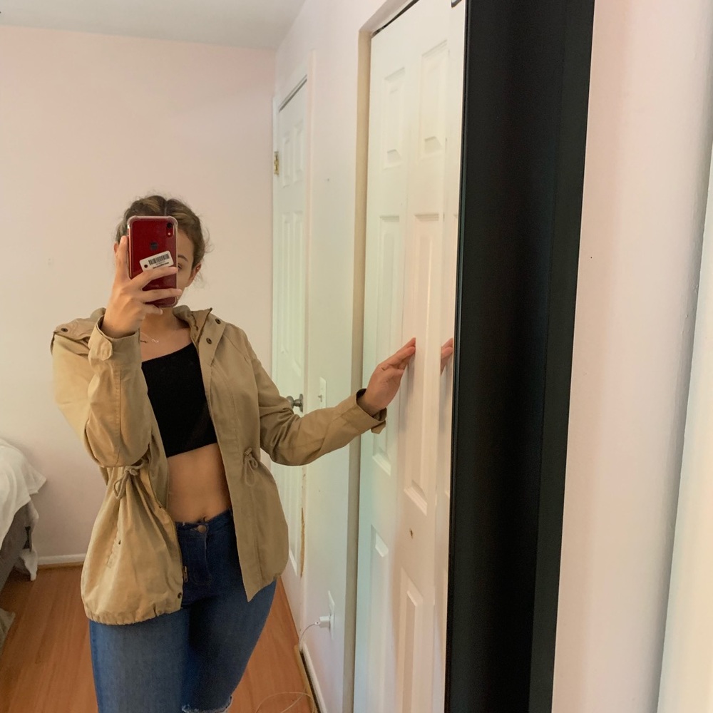 Tanned adjustable jacket
